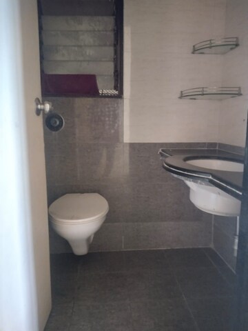 Bathroom in 3 BHK Apartment at Galaxy  Krishna Tower, Kharghar – for Rent