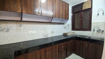 Kitchen in 3 BHK Builder Floor at Freedom Fighters Enclave – for Rent