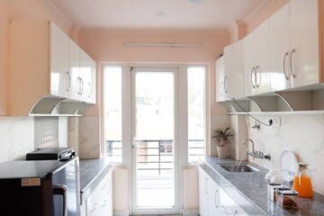 Kitchen in 3 BHK Builder Floor at Palam Vihar Residents Association, Palam Vihar – for Rent