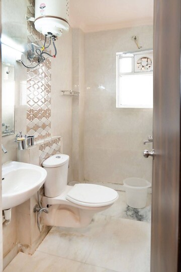 Bathroom in 3 BHK Builder Floor at Palam Vihar Residents Association, Palam Vihar – for Rent