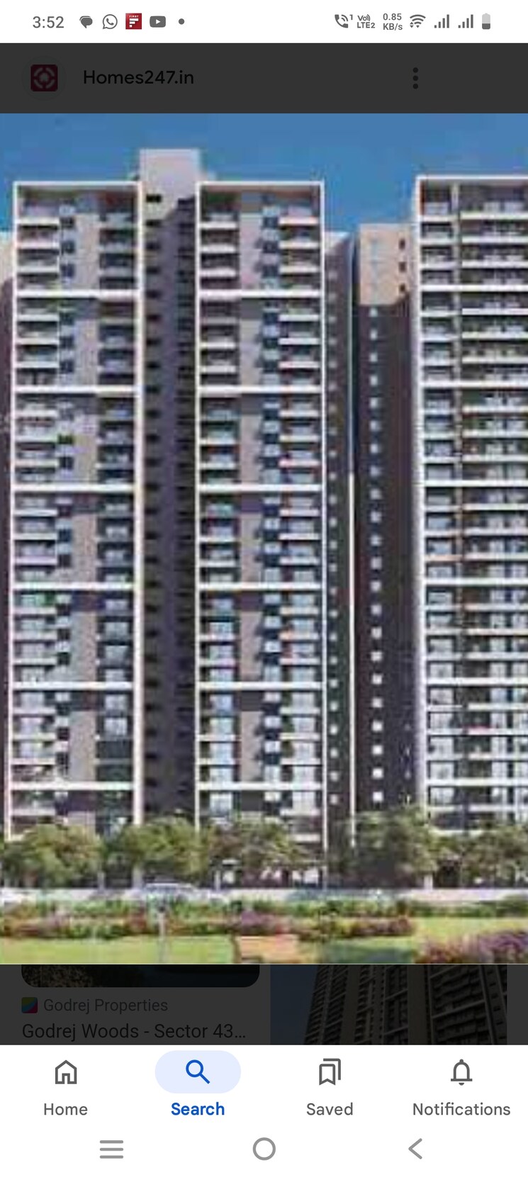 Exterior View, godrej-woods 3 Bedroom 2088 Sq.Ft. Apartment In Sector 43 Noida 8006386
