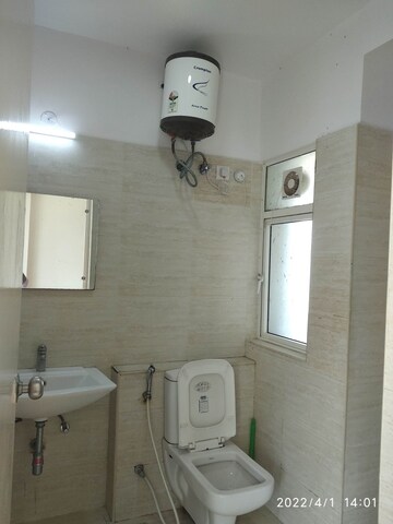 Bathroom in 3 BHK Apartment at DLF Westend Heights New Town, Akshayanagar – for Rent
