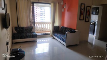 Living Room in 3 BHK Apartment at Patel Heritage, Kharghar – for Rent