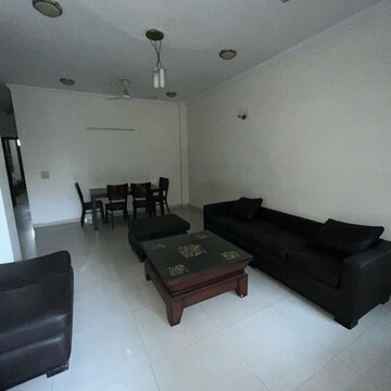 Living Room in 3 BHK Builder Floor at Ansal Sushant Lok I, Sector 43 – for Rent