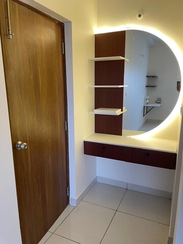 Bathroom in 3 BHK Apartment at Trendsquare Ortus Apartment, Hebbal – for Rent