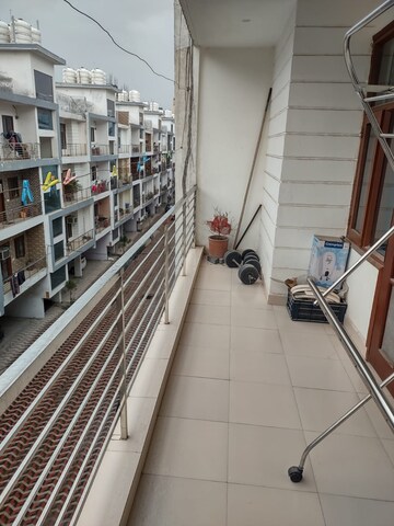 Balcony in 3 BHK Apartment at MP Metro Towers, Dhakoli Village – for Rent