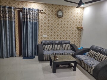 Living Room in 3 BHK Apartment at MP Metro Towers, Dhakoli Village – for Rent