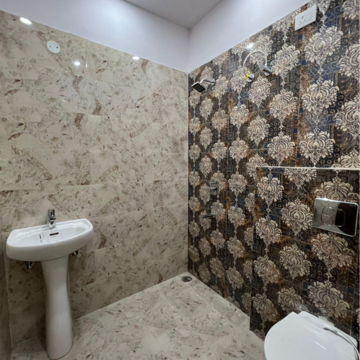 Bathroom in 3 BHK Apartment at Peer Mucchalla – for Rent