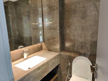 Bathroom in 4 BHK Apartment at Lodha Trump Tower, Worli – for Rent