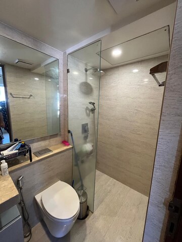 Bathroom in 1 BHK Apartment at Hiranandani Zen Maple, Powai – for Rent