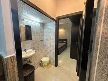 Bathroom in 2 BHK Apartment at Lodha Luxuria Priva, Majiwada – for Rent