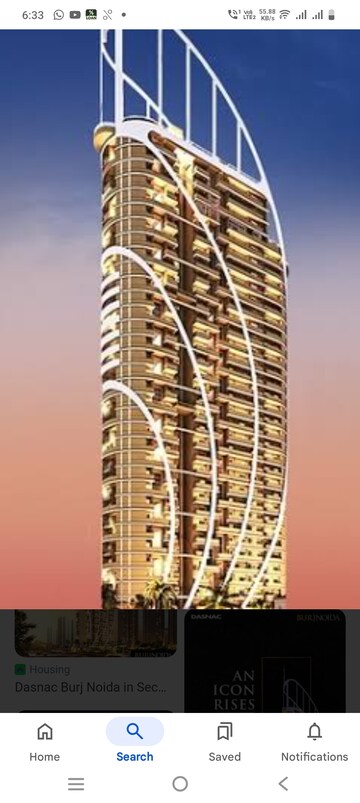 4 BHK Apartment – Exterior View View at Dasnac Burj, Sector 75 - for Rent