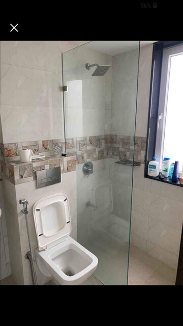 Bathroom in 1 BHK Apartment at Bandra West – for Rent