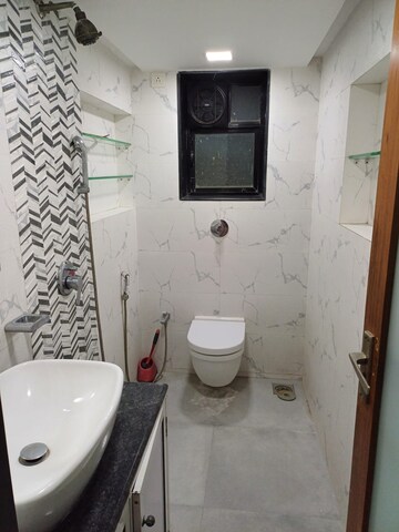 Bathroom in 3 BHK Apartment at Bandra West – for Rent