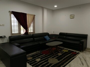 Living Room in 1 BHK Apartment at Ramky Towers, Gachibowli – for Rent