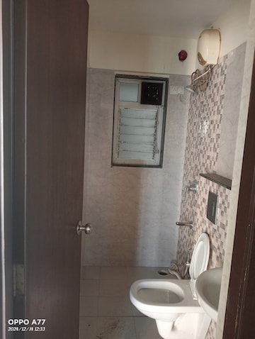 Bathroom in 1 BHK Apartment at The Wadhwa Solitaire, Kolshet Road – for Rent