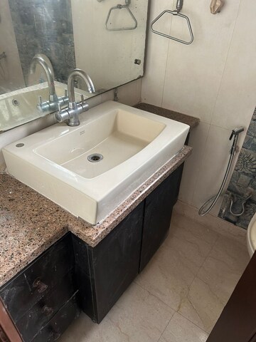 Bathroom in 3 BHK Apartment at Greater Kailash I – for Rent