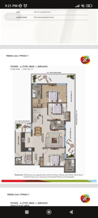 3 BHK Apartment For Resale in Urban The Zirk Nabha Zirakpur  8008020