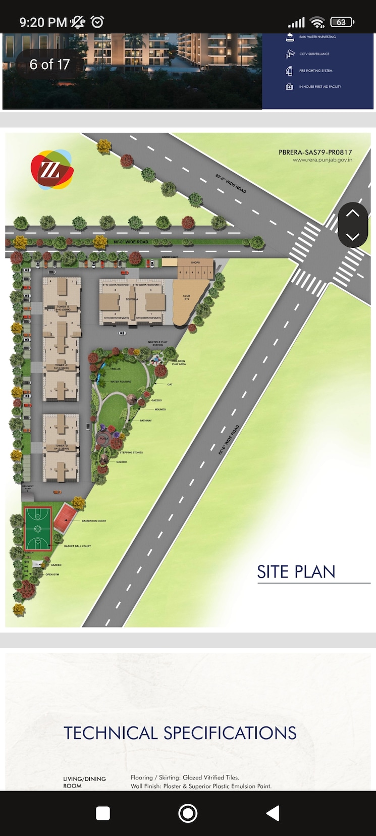 Master Plan, urban-the-zirk 3 Bedroom 1750 Sq.Ft. Apartment In Nabha Zirakpur 8008020