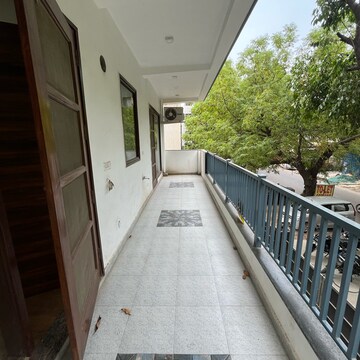 Balcony in 4 BHK Builder Floor at Ansal Sushant Lok I, Sushant Lok I – for Rent