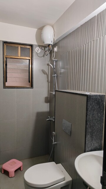 Bathroom in 3 BHK Apartment at Runal Spacio, Ravet – for Rent