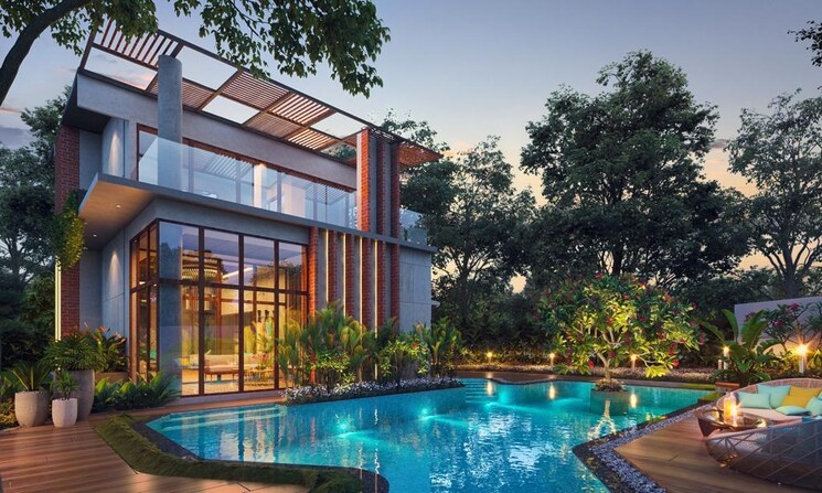 Swimming Pool, eisha-synergy 4 Bedroom 3014 Sq.Ft. Apartment In Salisbury Park Pune 8008198