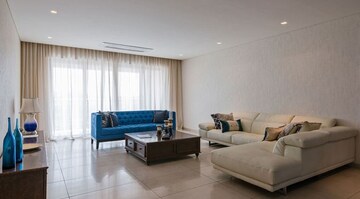Living Room in 4 BHK Apartment at Panchshil Eon Waterfront I, Kharadi – for Sale