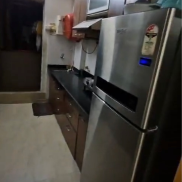 Kitchen in 2 BHK Apartment at Rustomjee Avenue I, Gopcharpada – for Rent