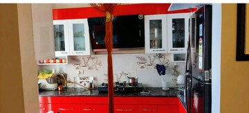 Kitchen in 3 BHK Apartment at Omaxe Residency, Gomti Nagar – for Rent