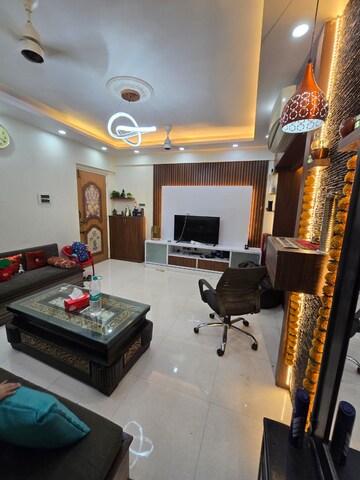 Living Room in 1 BHK Apartment at Swastik Residency 1, Ghodbunder Road – for Rent