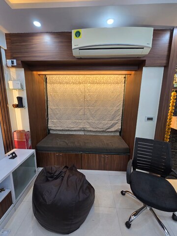 Living Room in 1 BHK Apartment at Swastik Residency 1, Ghodbunder Road – for Rent