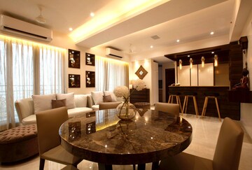 Living Room in 2.5 BHK Apartment at Larkins Pride Palms, Kolshet Road – for Sale