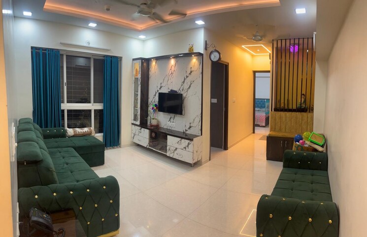 Living Room, regency-towers 2 Bedroom 800 Sq.Ft. Apartment In Kavesar Thane 8008789