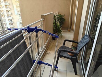 Balcony in 3 BHK Apartment at Geotech Pristine Avenue, Sector 16c Greater Noida – for Rent
