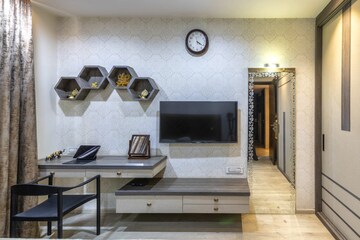 Living Room in 3.5 BHK Apartment at One Hiranandani Park, Ghodbunder Road – for Sale