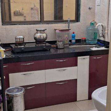 Kitchen in 1 BHK Apartment at Prabhadevi – for Rent