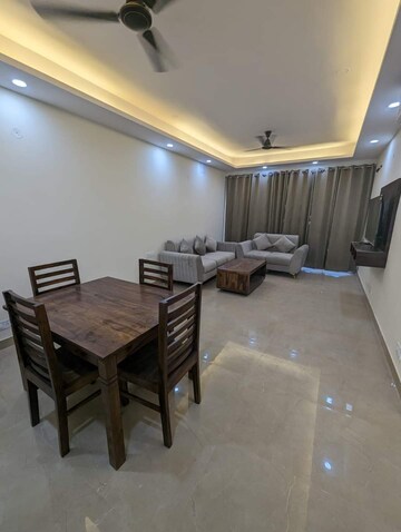Living Room in 3 BHK Builder Floor at Ansal Sushant Lok I, Sector 43 – for Rent
