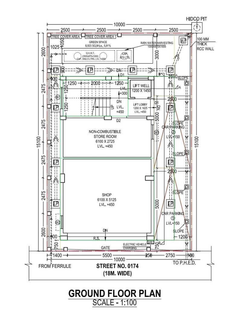 Floor Plan, new town action area 1 Commercial Showroom 6000 Sq.Ft. In New Town Action Area 1 Kolkata 8010353