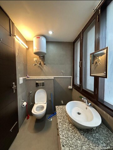 Bathroom in 3 BHK Builder Floor at Shivalik Colony – for Rent