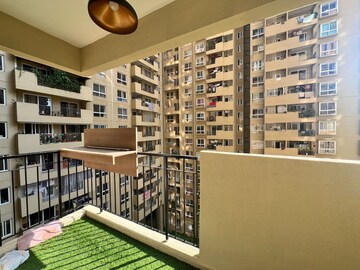 Balcony in 2.5 BHK Apartment at Bhartiya Nikoo Homes, Thanisandra Main Road – for Rent