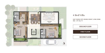 Floor Plan in 4 BHK Apartment at Doddaballapur – for Sale