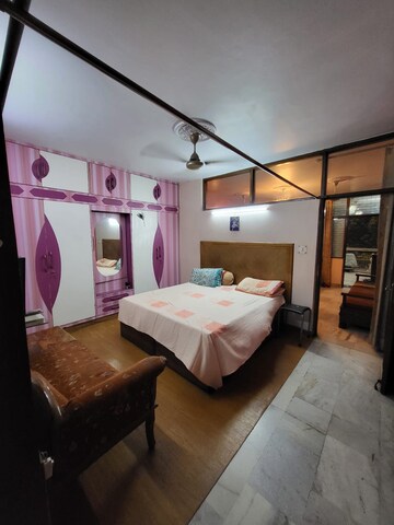 Bedroom in 2 BHK Builder Floor at Lajpat Nagar – for Rent