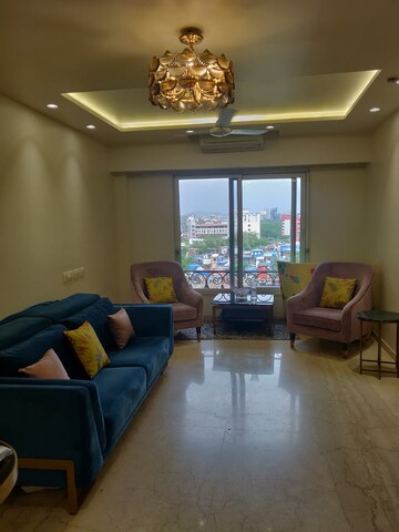 Living Room in 2.5 BHK Apartment at Kanakia Paris, Bandra East – for Rent