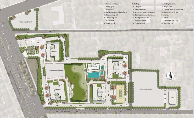 Master Plan, emaar-urban-oasis 4 Bedroom 5266 Sq.Ft. Apartment In Sector 62 Gurgaon 8011334