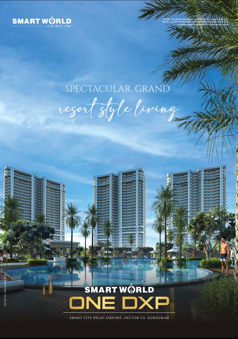 4 BHK + Servant Room Apartment For Sale in Smart World One DXP