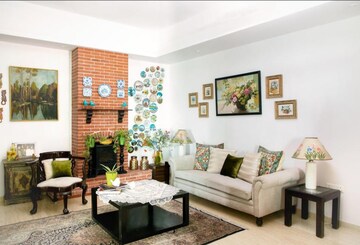 Living Room in 4 BHK Apartment at Mahagun Mezzaria, Sector 78 – for Rent