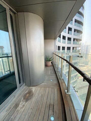Balcony in 4 BHK Apartment at Lodha The World Towers World One Tier 2, Worli – for Rent