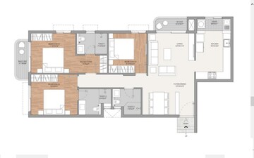Floor Plan in 3 BHK Builder Floor at Evantha Weave, Pulikeshi Nagar – for Sale
