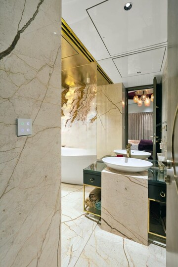 Kitchen in 3 BHK Apartment at Lodha The World Towers World One Tier 2, Worli – for Rent