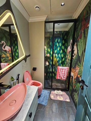 Attached Bathroom in 3 BHK Apartment at Lodha The World Towers World One Tier 2, Worli – for Rent